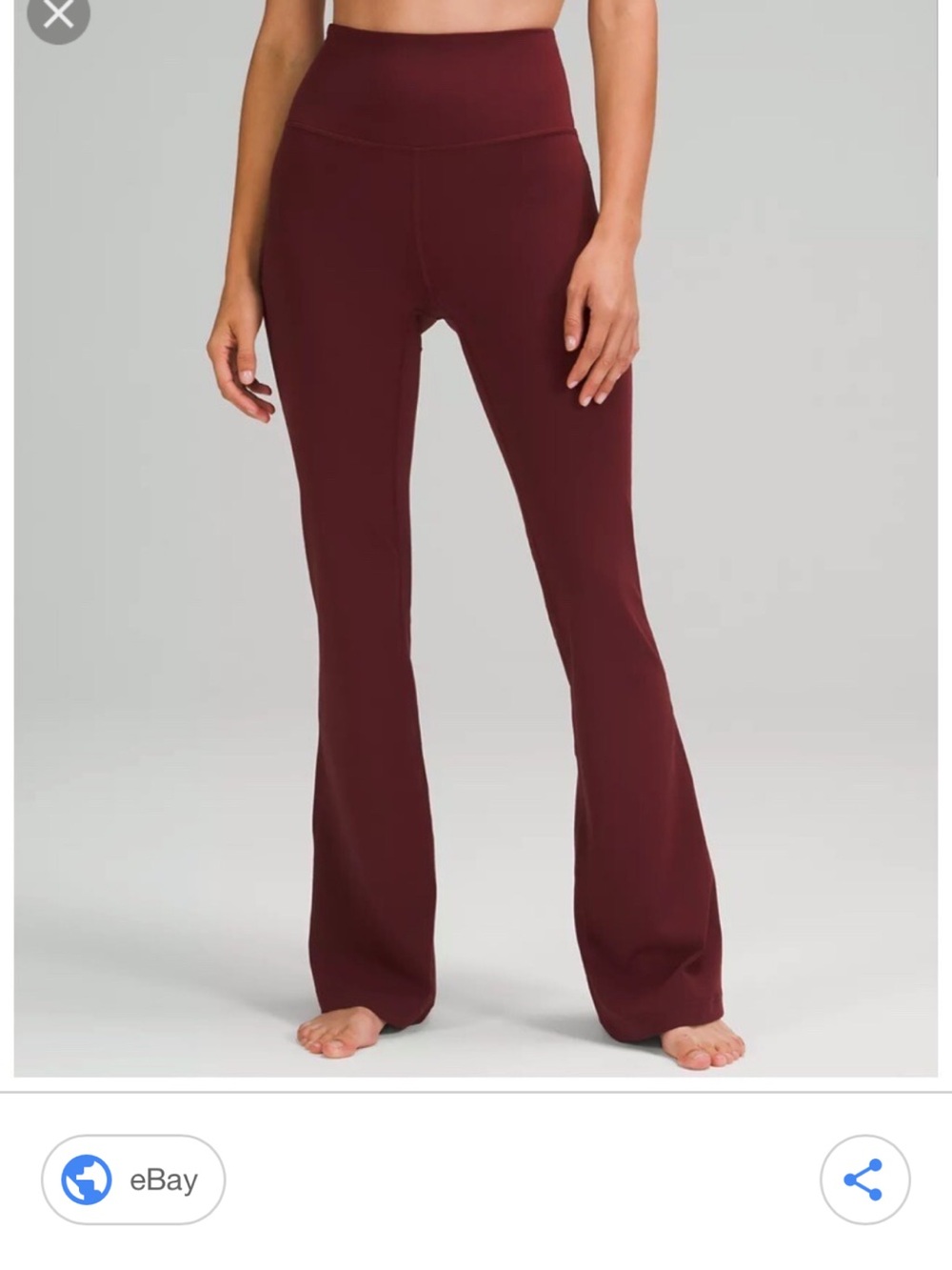 NWOT Lululemon Groove Super High Rise Pants - Nulu (Merlot)